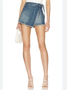 Free People Emmy Denim Denim Skort Size 6